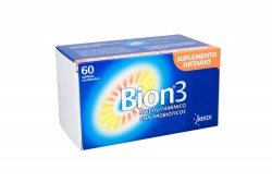 Bion 3 Caja Con Frasco Con 60 Tabletas Recubiertas – Defensas Adulto