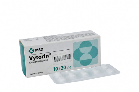 Vytorin 10 / 20 mg Caja Con 28 Tabletas Rx Rx1