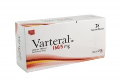 Varteral 160 /5 mg Caja Con 28 Cápsulas Rx Rx4