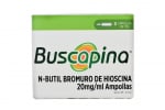 Buscapina Solución Inyectable 20 mg / 1 mL Caja Con 3 Ampollas Rx