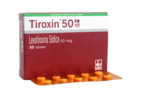 Tiroxin 50 Mcg Caja Con 50 Tabletas Rx Rx4