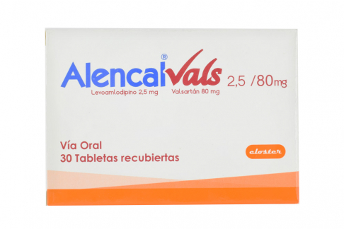 Alencal Vals 2.5 / 80 mg Caja Con  30 Tabletas Rx