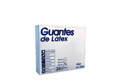 Alfa Safe Guantes De Latex Para Examen Caja Con 24 Unidades