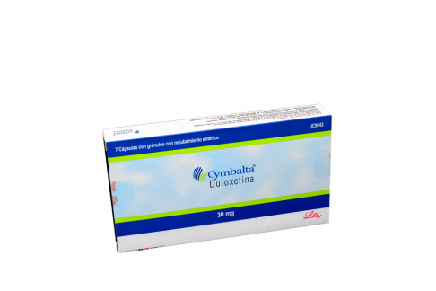 Cymbalta 30 mg Caja Con 7 Cápsulas Con Gránulos Con Recubrimiento Entérico  Rx1