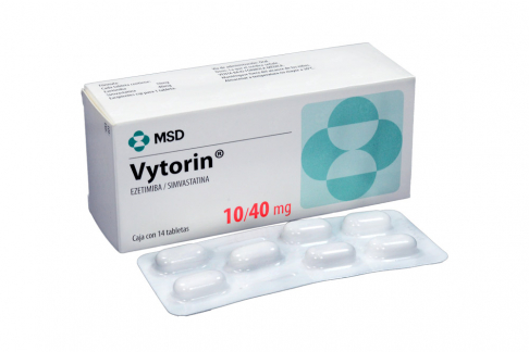 Vytorin 10 Mg / 40 Mg Caja Con 14 Tabletas Rx Rx1