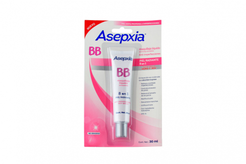 Asepxia Bb Maquillaje Líquido Empaque Con Tubo Con 30 mL
