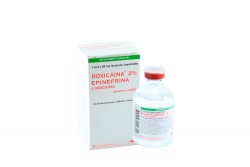 Roxicaina 2% Epinefrina Solución Inyectable Caja Con Frasco Con 50 mL Rx