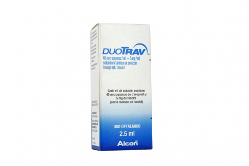 Duotrav 40 Mg Solución Oftálmica Caja Con Frasco Con 2.5 mL Rx Rx1