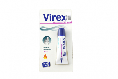Virex 5% Ungüento Labial Caja Con 1 Tubo Con 10 g