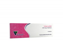 Linezolid 600 mg Caja Con 10 Tabletas  Rx1 Rx2