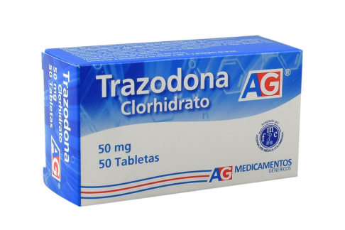 Trazadona Clorhidrato 50 mg Caja Con 50 Tabletas Rx