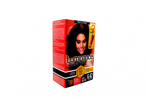 Tinte Luminance Tono 6.42 Rubio Oscuro Cobrizo Irisado Caja Con 1 Kit