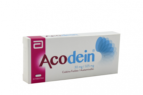 Acodein 30 / 325 mg Caja Con 10 Tabletas Rx Rx4