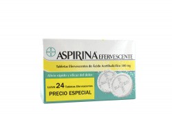 Aspirina 500 mg Caja Con 24 Tabletas Efervescentes