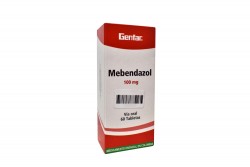 Mebendazol 100 mg Caja 60 Tabletas Rx