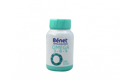 Omega 3/6/9 Bénet Frasco Con 60 Cápsulas Blandas