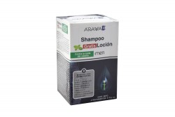 Arawak Shampoo + Loción Anticaída Hombres Caja 6 Tratamientos Con 10 g C/U