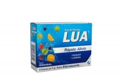 Sal De Frutas Lua Original Rápido Alivio Caja Con 8 Sobres Con 5 g C/U