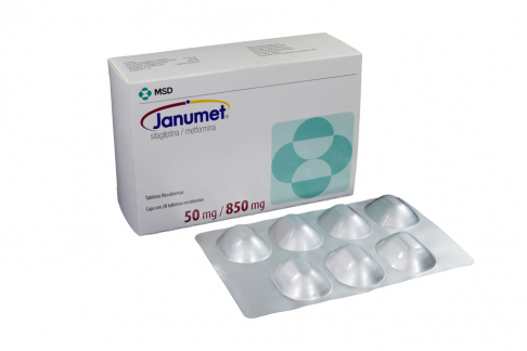 Janumet 50 / 850 mg Caja Con 28 Comprimidos Rx Rx1 Rx4