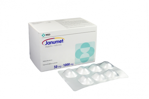 Janumet 50 / 1000 mg Caja Con 56 Tabletas Rx Rx1 Rx4