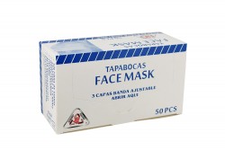 Tapabocas Face Mask Caja Con 50 Unidades