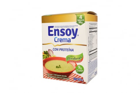 Ensoy Crema Verduras - Zinc - Calcio Caja Con 1 Unidad