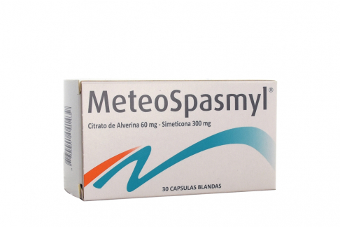 Meteospasmyl 60/300 mg Caja Con 30 Cápsulas Blandas Rx