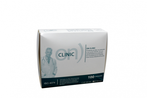 Condones On Clinic Funda Protectora Caja Con 100 Unidades