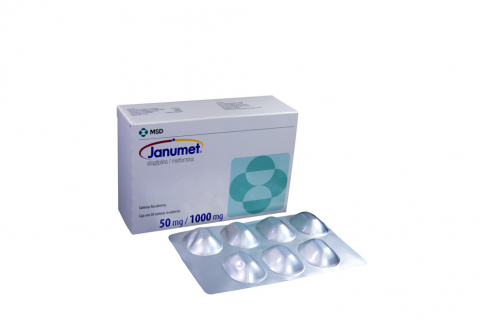 Janumet 50 / 1000 mg Caja Con 28 Tabletas Recubiertas Rx Rx1 Rx4