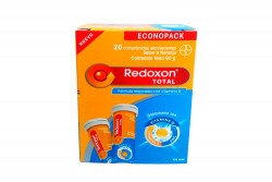 Redoxon Total Sabor Naranja Caja Con 20 Comprimidos Efervecentes