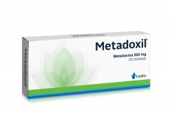 Metadoxil 500 mg Caja Con 20 Tabletas Rx.