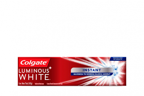 Crema Dental Colgate Luminous White Instant Caja Con Tubo Con 75 mL