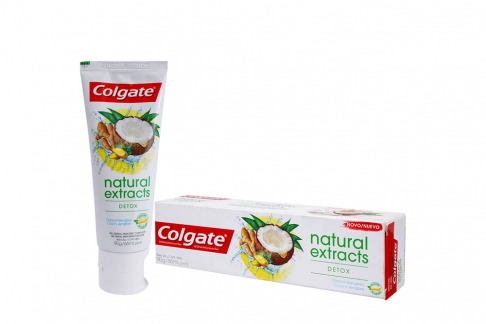 Crema Dental Colgate Natural Extracts Detox Caja Con Tubo Con 90 g