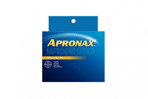 Apronax Naproxeno Sódico 550 mg Caja Con 20 Tabletas Rx