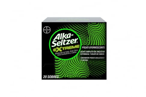 Alka-Seltzer Extreme Efervescente Caja Con 20 Sobres