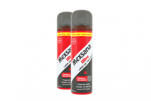 Desodorante Mexsana Ultra Antibacterial Spray Empaque Con 2 Frascos Con 260 mL C/U
