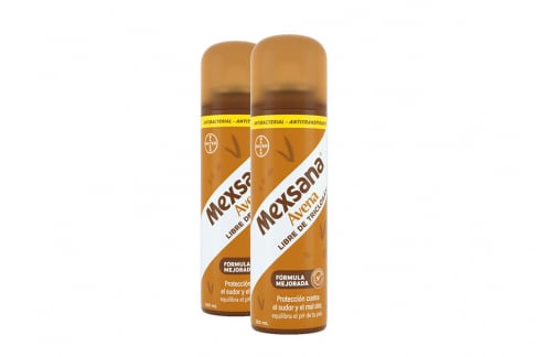 Desodorante Mexsana Avena Antibacterial Spray Empaque Con 2 Frascos Con 260 mL C/U