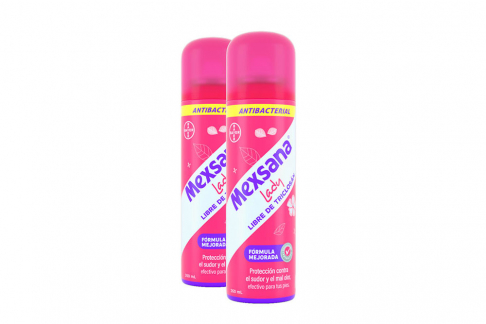 Desodorante Mexsana Lady Antibacterial Spray Empaque Con 2 Frascos Con 260 mL C/U