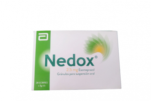 Nedox 2.5 mg Gránulos Gastrorresistentes Para Suspensión Oral Caja Con 28 Sobres Rx