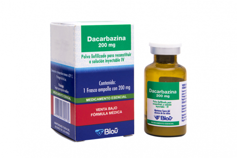 Dacarbazina 200 mg Polvo Liofilizado Para Reconstitución A Solución 1 Frasco Ampolla RX RX4
