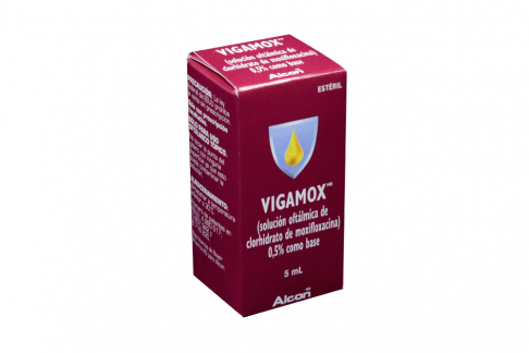 Vigamox Solución Oftálmica Estéril Frasco Gotero Con 5 mL Rx Rx2