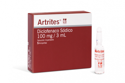 Artrites Solución Inyectable 100 mg / 3 mL Caja Con 5 Ampollas Rx