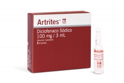 Artrites Solución Inyectable 100 mg / 3 mL Caja Con 5 Ampollas Rx
