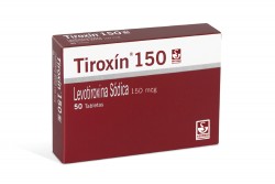 Tiroxín 150 mcg Caja Con 50 Tabletas Rx Rx4