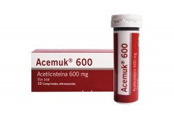 Acemuk 600 mg Caja Con 10 Comprimidos Efervescentes Rx
