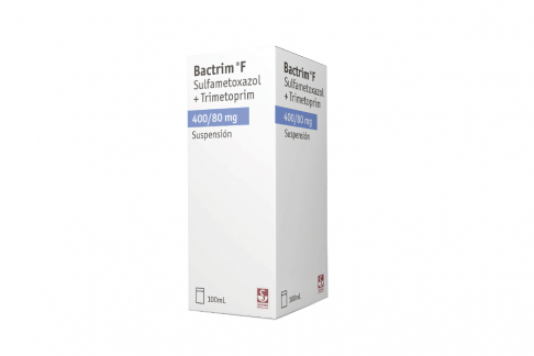 Bactrim F 400 / 80 mg Suspensión Caja Con Frasco Con 100 mL Rx2