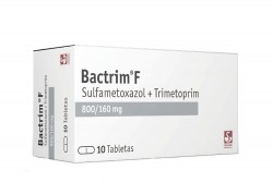 Bactrim F 800 / 160 mg Caja Con 10 Tabletas Rx2