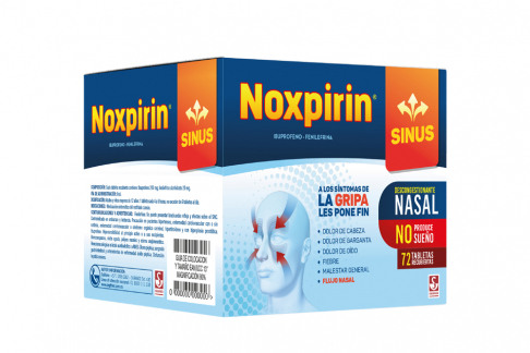 Noxpirin Sinus 200Mg / 20Mg Caja Con 72 Tabletas