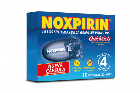 Noxpirin Quickgeles Caja Con 10 Cápsulas Líquidas