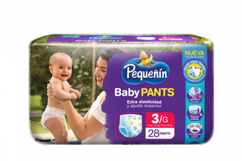 Pañal Pequeñín Baby Pants Etapa 3 Empaque Con 28 Unidades